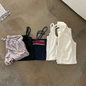 Brandy Melville bundle (tanks and shorts)